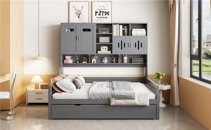 Daybed With All-In-One Cabinet And Shelf - The Sleep Loft - Online Mattress Showroom NYC