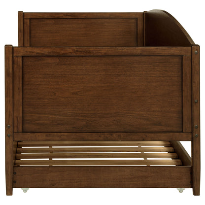 Fallbrook - Twin Daybed With Trundle - Walnut - The Sleep Loft - Online Mattress Showroom NYC
