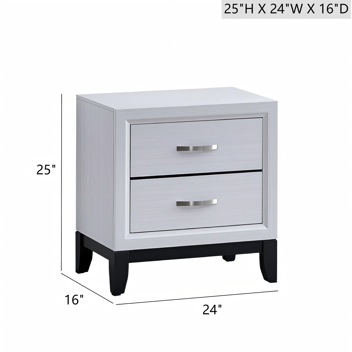 Glasgow - Nightstand With English Dovetail Drawers - The Sleep Loft - Online Mattress Showroom NYC