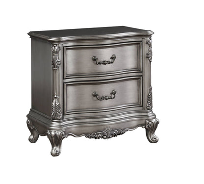 Ariadne - Nightstand - Antique Silver - The Sleep Loft - Online Mattress Showroom NYC