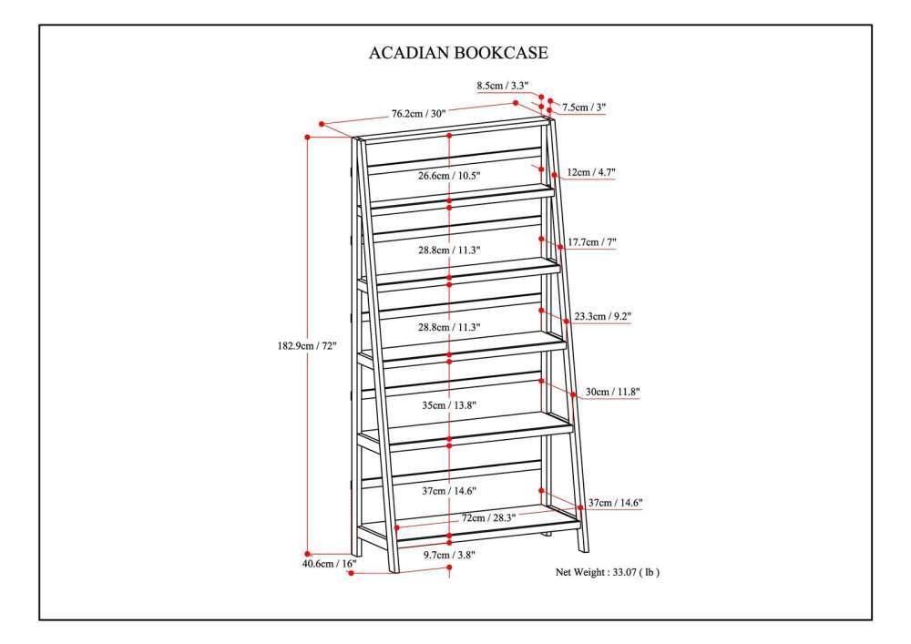 Acadian - Handcrafted Wide Bookcase - The Sleep Loft - Online Mattress Showroom NYC