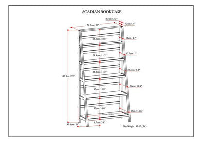 Acadian - Handcrafted Wide Bookcase - The Sleep Loft - Online Mattress Showroom NYC
