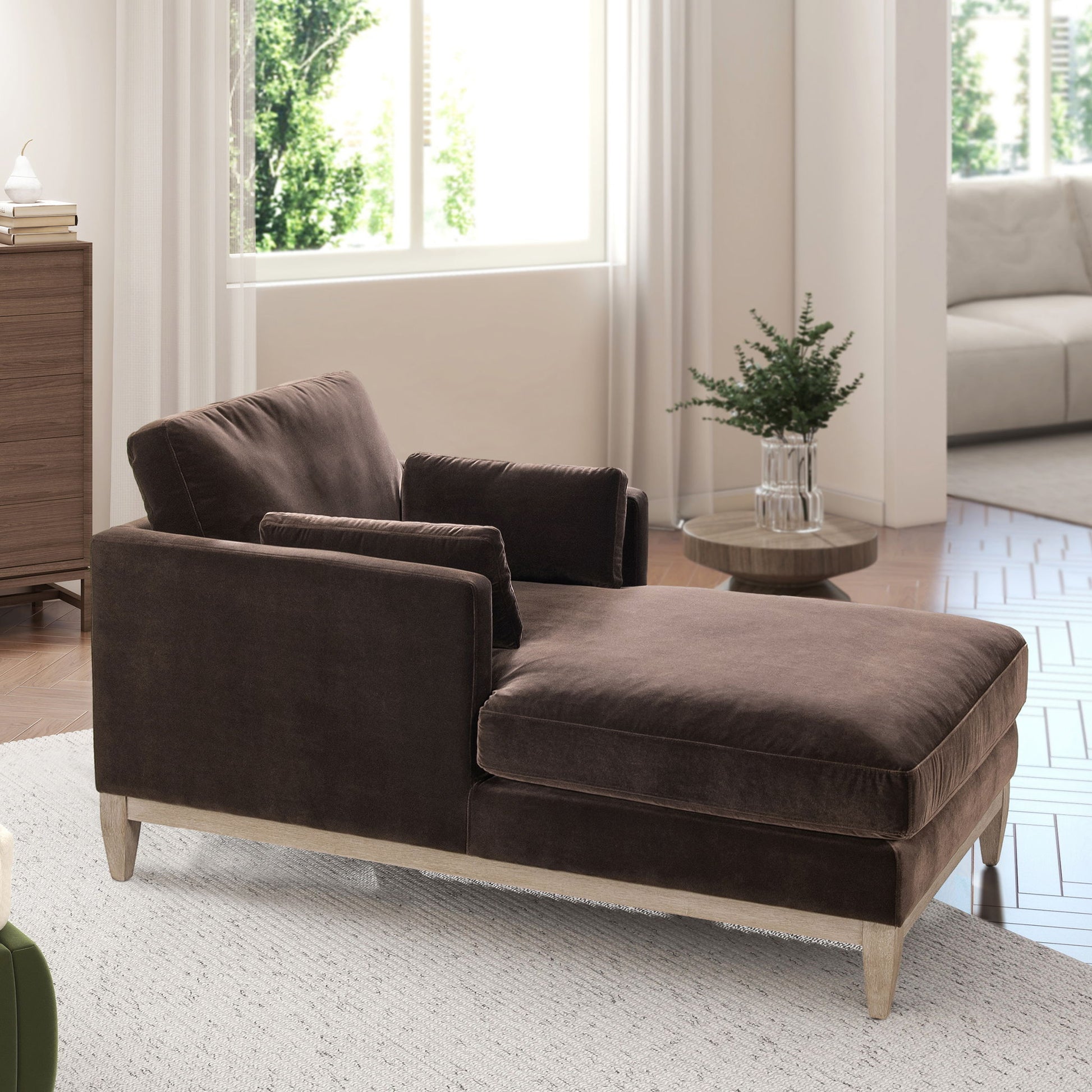 Knox - Modern Farmhouse Chaise Lounge Chair - The Sleep Loft - Online Mattress Showroom NYC