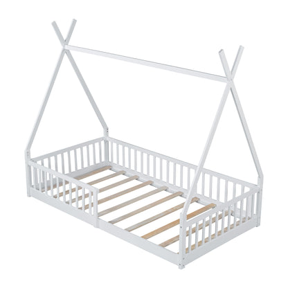 House Shaped Design Bed With Fence - The Sleep Loft - Online Mattress Showroom NYC