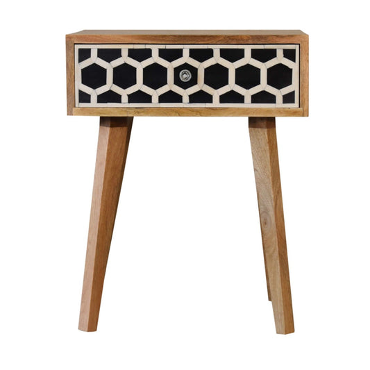 Inlay Bone Inlay Drawer Nightstand - The Sleep Loft - Online Mattress Showroom NYC