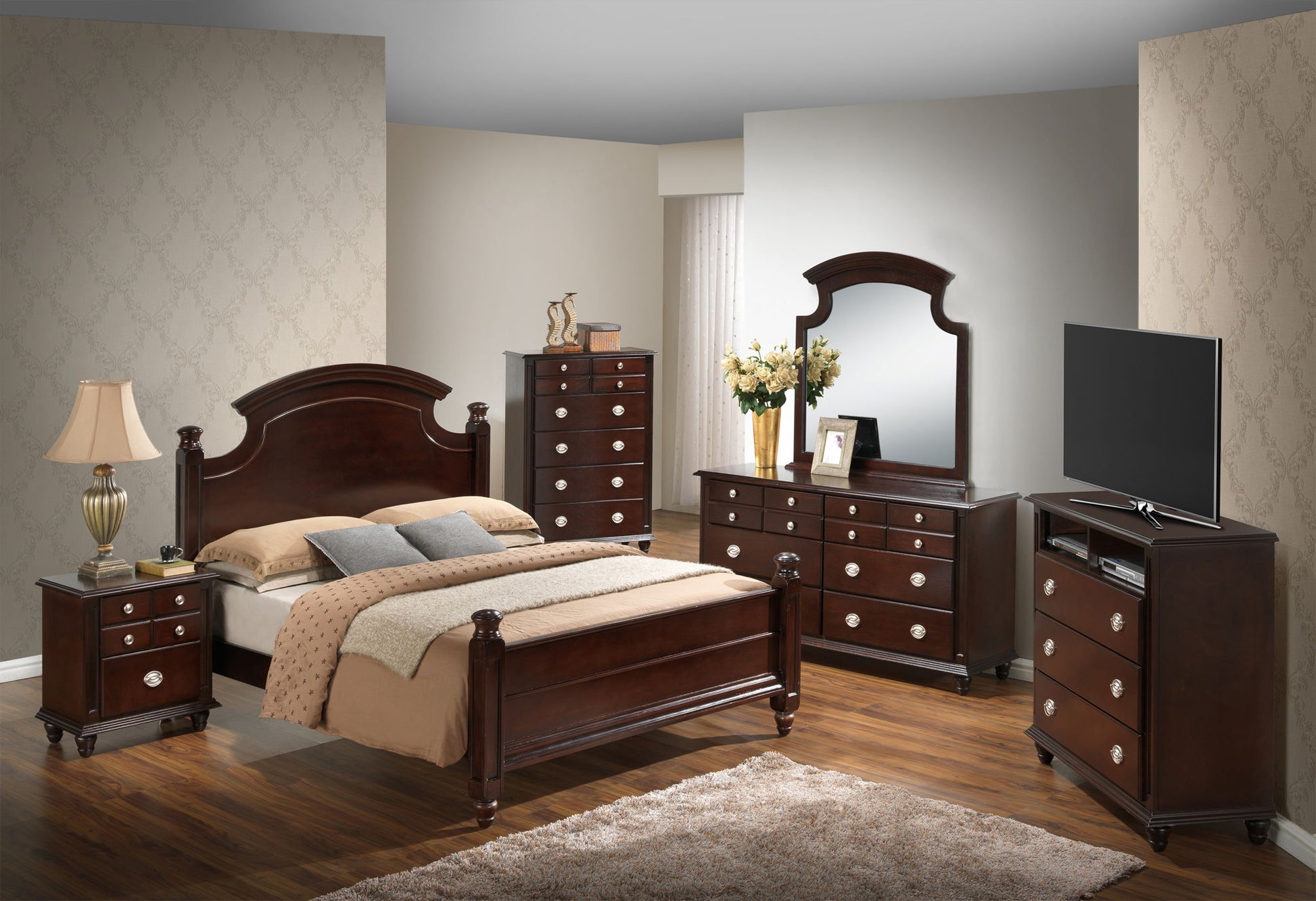 Bed Hand Carved Traditional - The Sleep Loft - Online Mattress Showroom NYC