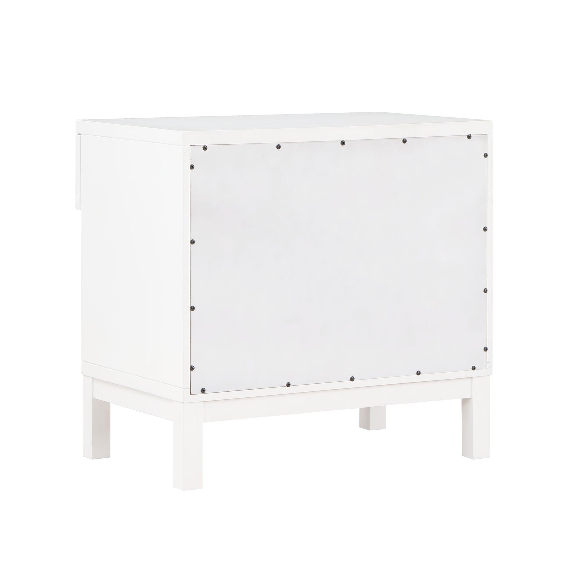 Blake - 1 Drawer Nightstand - White - The Sleep Loft - Online Mattress Showroom NYC