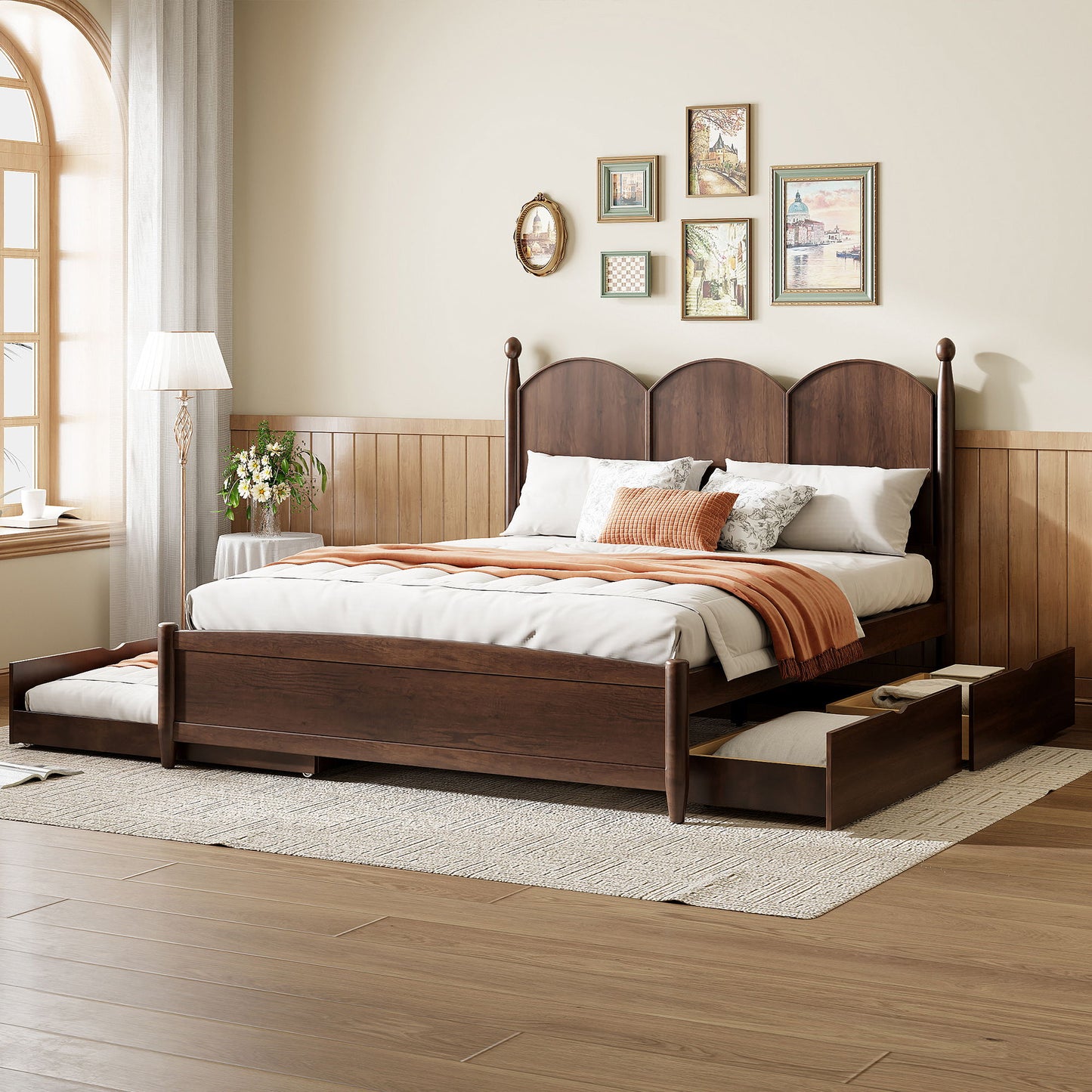 Platform Bed With With 2 Big Drawers And Trundle - The Sleep Loft - Online Mattress Showroom NYC