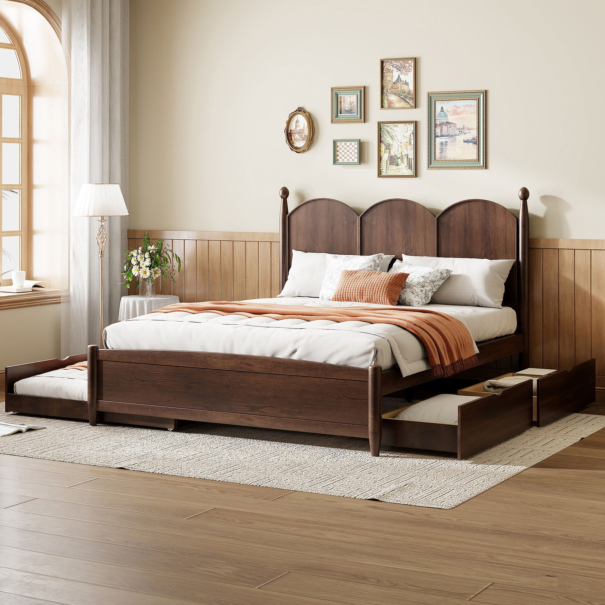 Platform Bed With With 2 Big Drawers And Trundle - The Sleep Loft - Online Mattress Showroom NYC