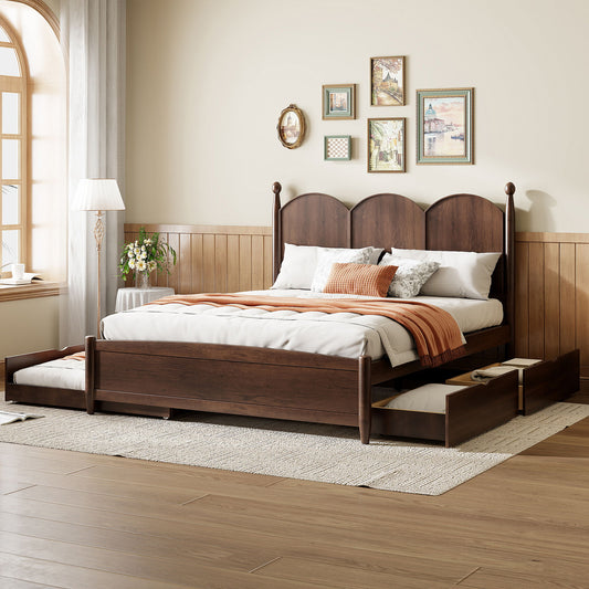 Platform Bed With With 2 Big Drawers And Trundle - The Sleep Loft - Online Mattress Showroom NYC