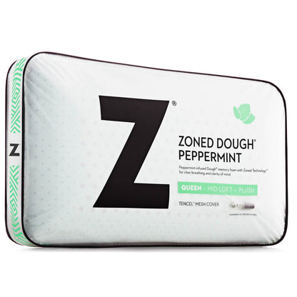 Zoned Dough + Peppermint - Pillow - The Sleep Loft - Online Mattress Showroom NYC