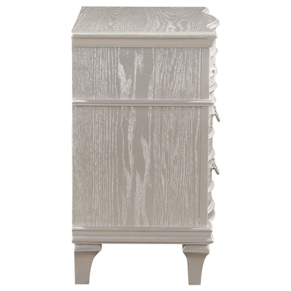 Evangeline - 3 Drawer Nightstand - Oak - The Sleep Loft - Online Mattress Showroom NYC