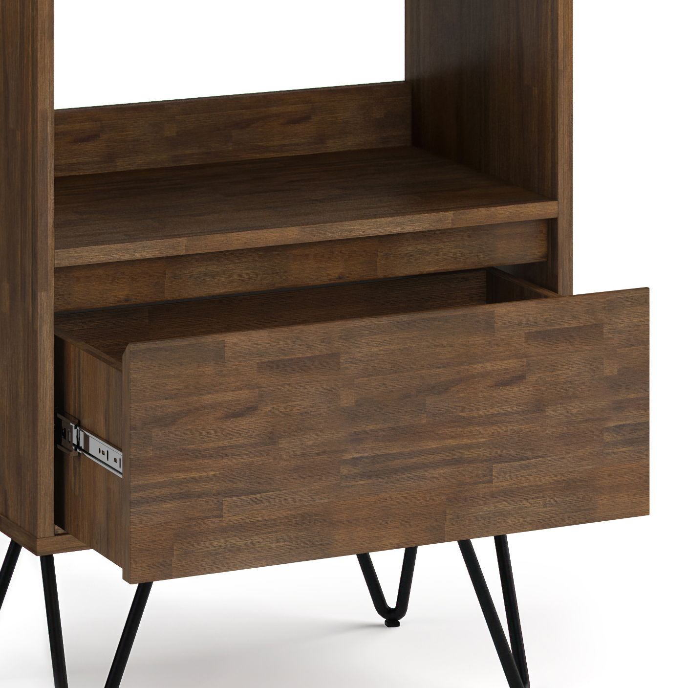 Chase - Tall Bookcase - Rustic Natural Aged Brown - The Sleep Loft - Online Mattress Showroom NYC