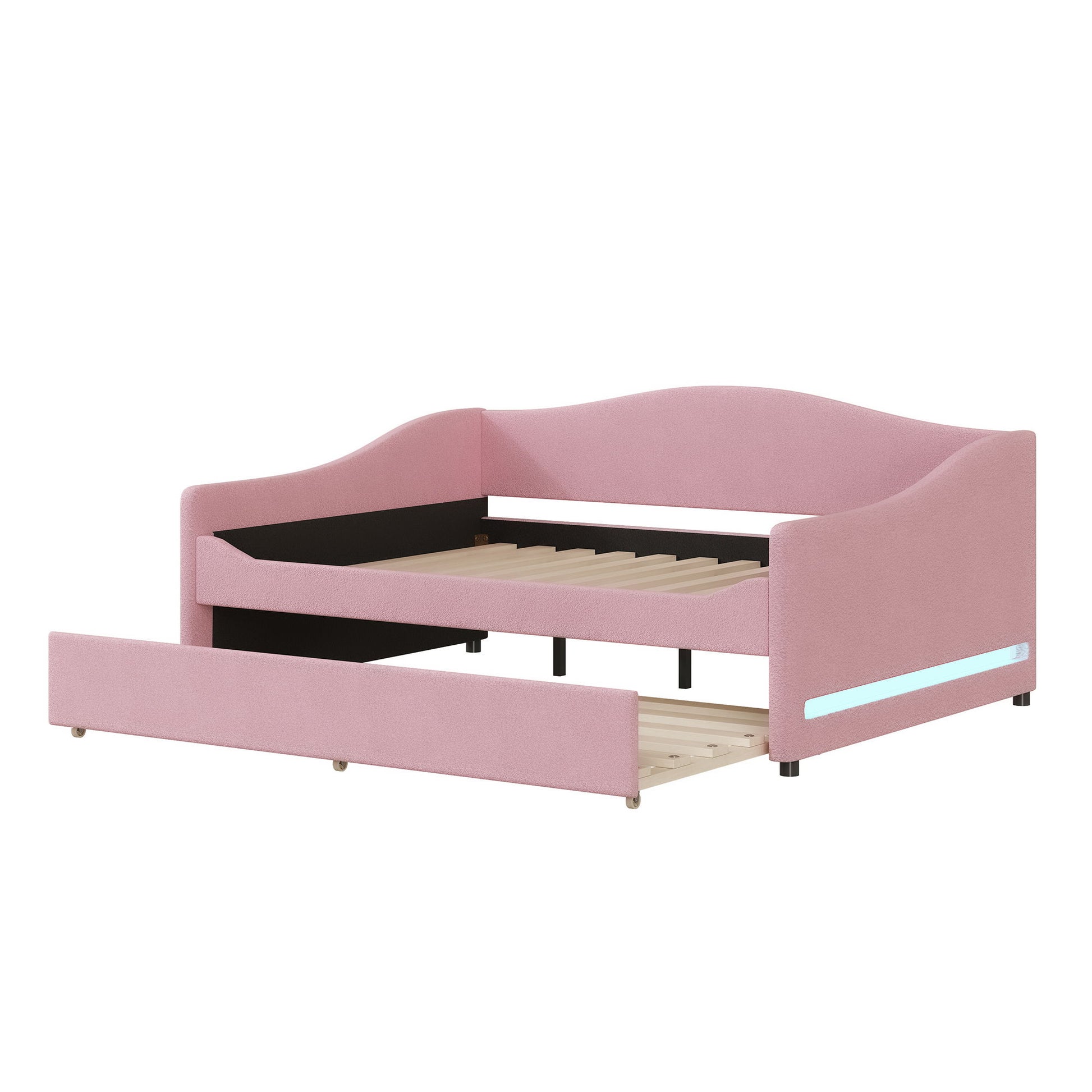 Upholstered Daybed With Light And Trundle - The Sleep Loft - Online Mattress Showroom NYC