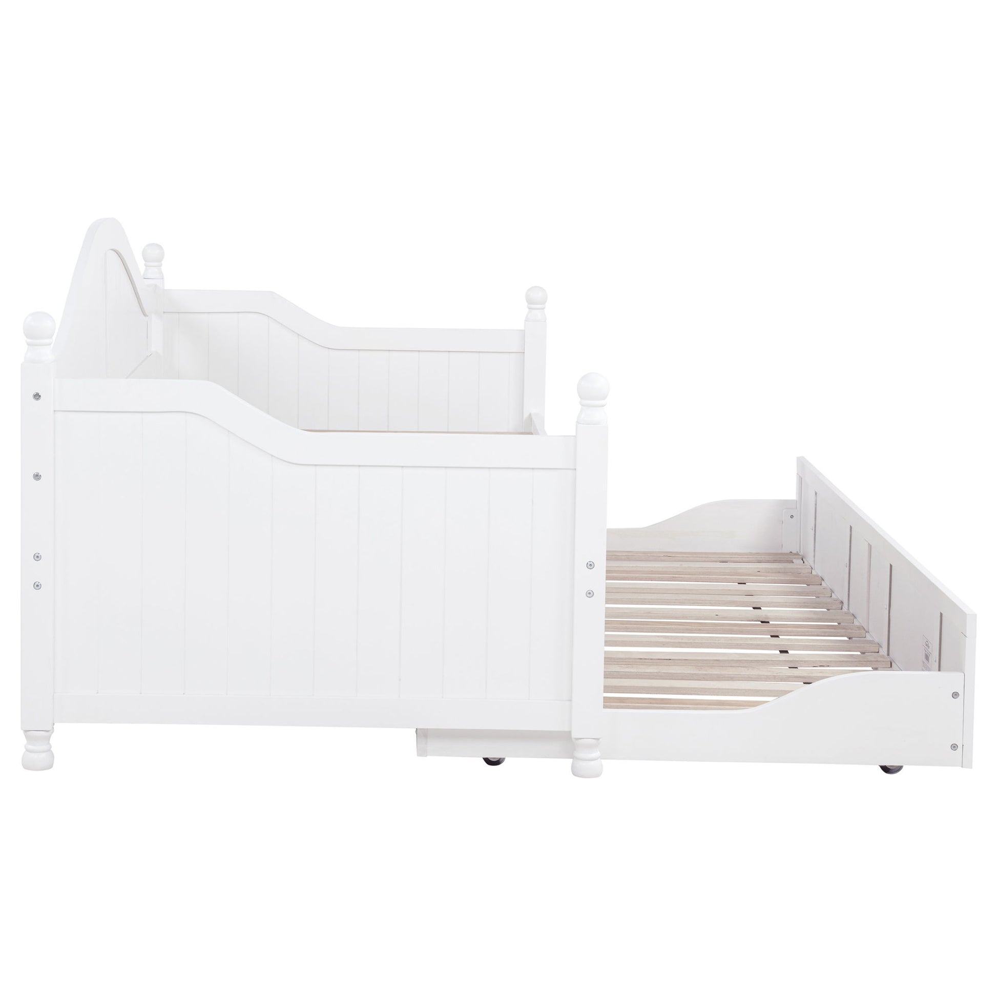 Twin Daybed With Trundle Storage Bed - White - The Sleep Loft - Online Mattress Showroom NYC