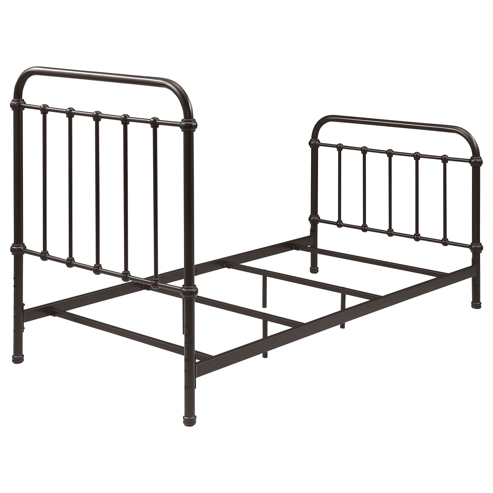 Twin Panel Bed With Ornate Design - Bronze - The Sleep Loft - Online Mattress Showroom NYC