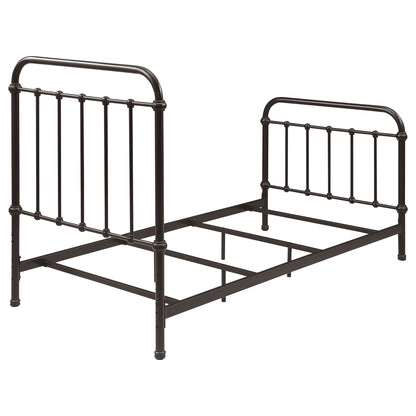 Twin Panel Bed With Ornate Design - Bronze - The Sleep Loft - Online Mattress Showroom NYC