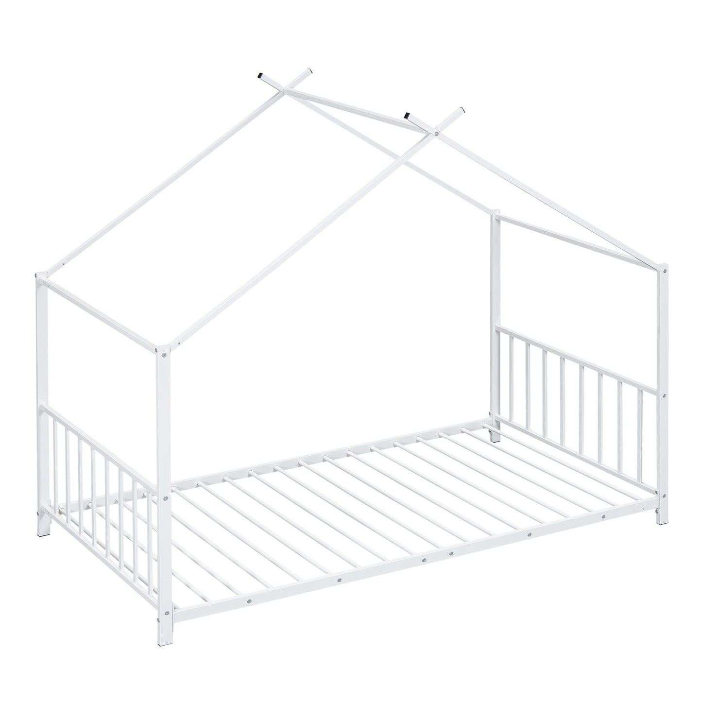 Metal House Platform Bed With Modern Design And Durable Frame - The Sleep Loft - Online Mattress Showroom NYC