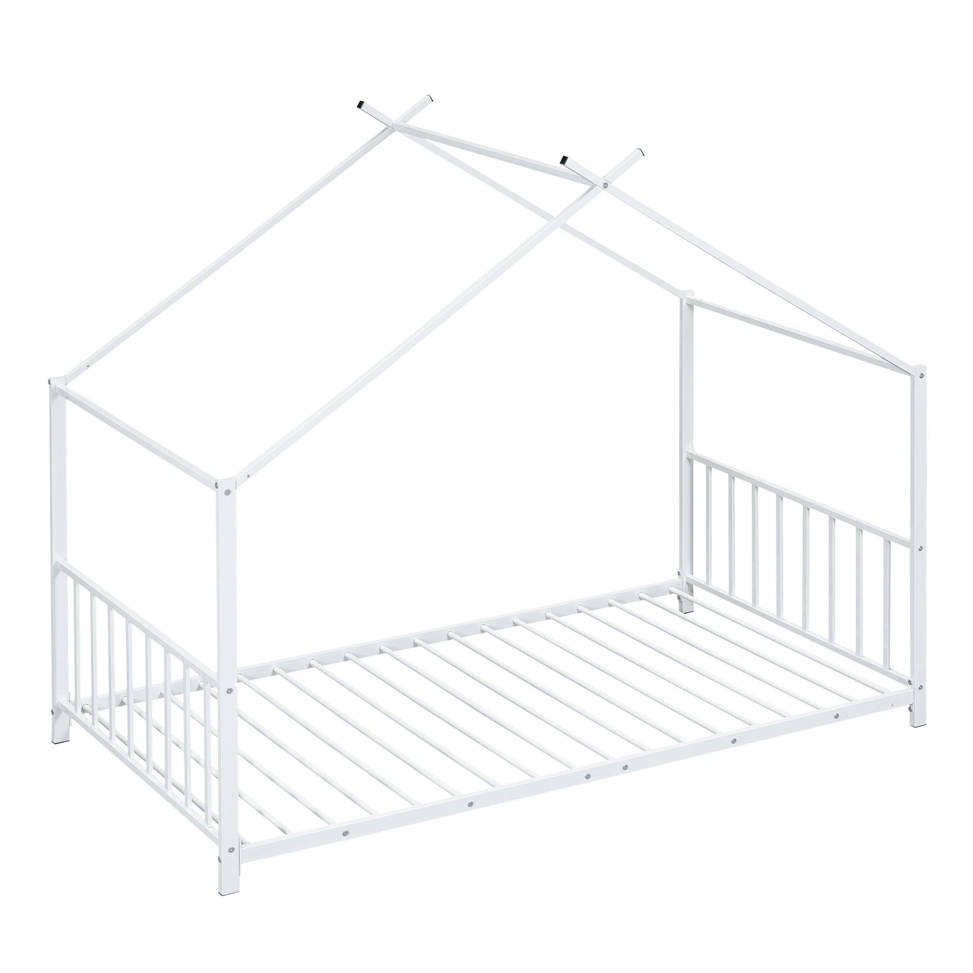 Metal House Platform Bed With Modern Design And Durable Frame - The Sleep Loft - Online Mattress Showroom NYC