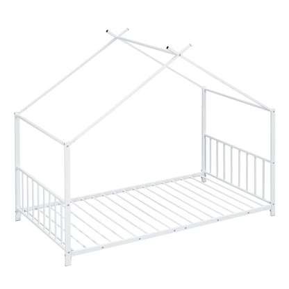 Metal House Platform Bed With Modern Design And Durable Frame - The Sleep Loft - Online Mattress Showroom NYC