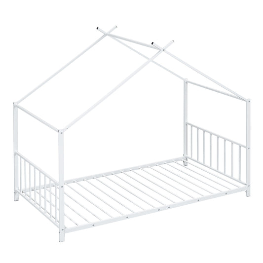 Metal House Platform Bed With Modern Design And Durable Frame - The Sleep Loft - Online Mattress Showroom NYC