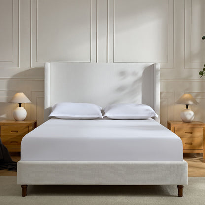 Harper - Tall Headboard Upholstered Bed / High Headboard / Elegant Simplicity / No Box Spring Needed - The Sleep Loft - Online Mattress Showroom NYC