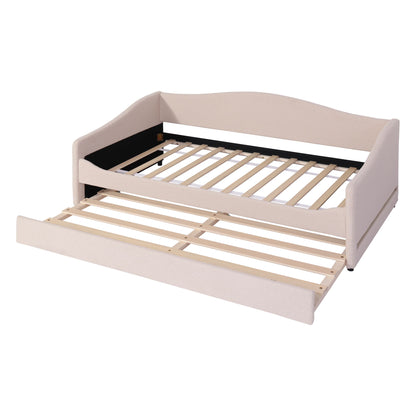 Design Upholstered Daybed With Light And Trundle - The Sleep Loft - Online Mattress Showroom NYC