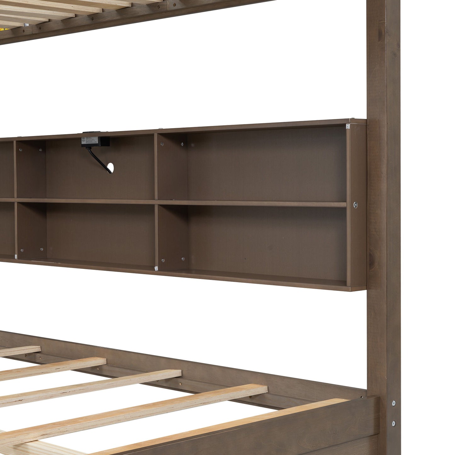 Bunk Bed With Storage Cabinets And USB Ports - The Sleep Loft - Online Mattress Showroom NYC