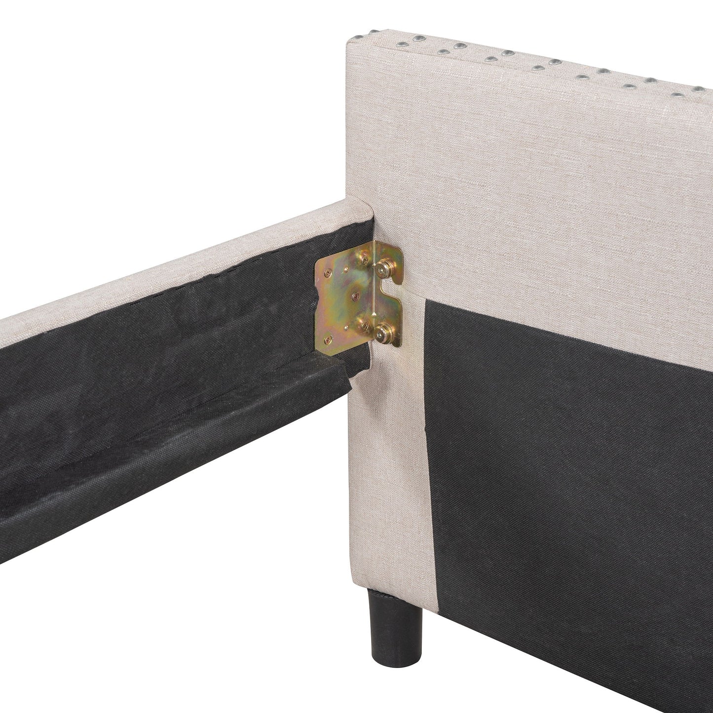 Upholstered Daybed With Two Drawers, Wood Slat Support - The Sleep Loft - Online Mattress Showroom NYC