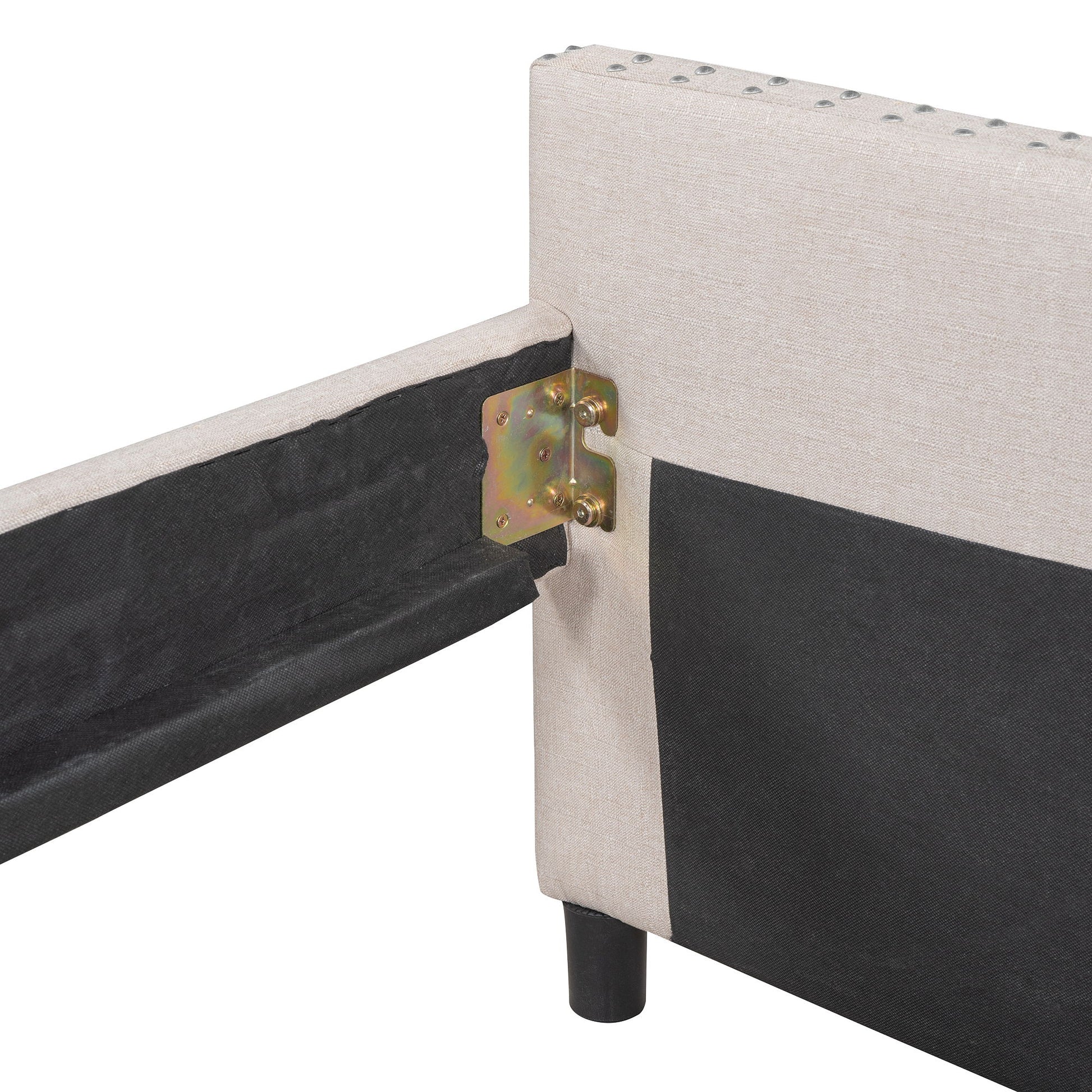 Upholstered Daybed With Two Drawers, Wood Slat Support - The Sleep Loft - Online Mattress Showroom NYC