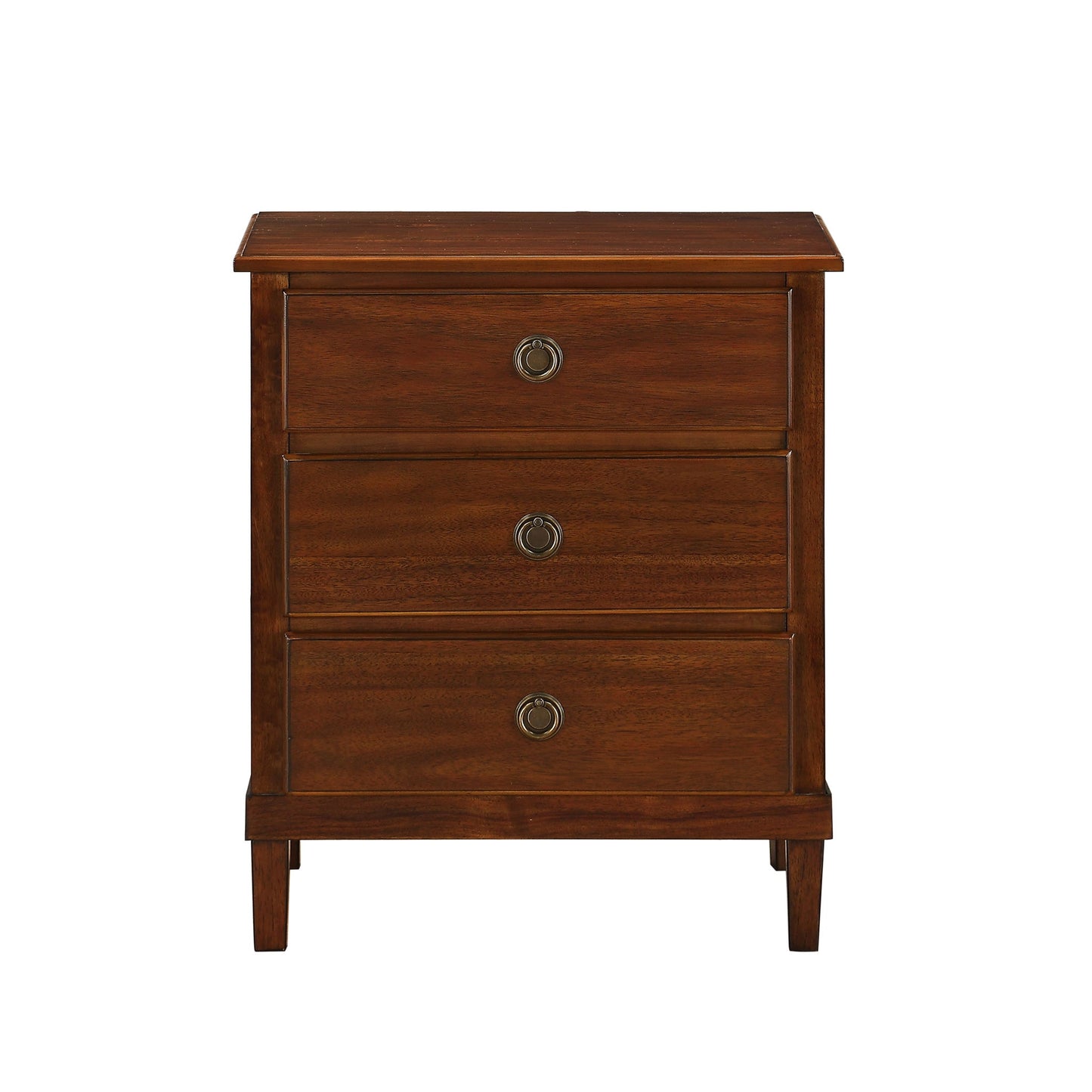 Chamberlin - 3 Drawer Nightstand - Brown - The Sleep Loft - Online Mattress Showroom NYC