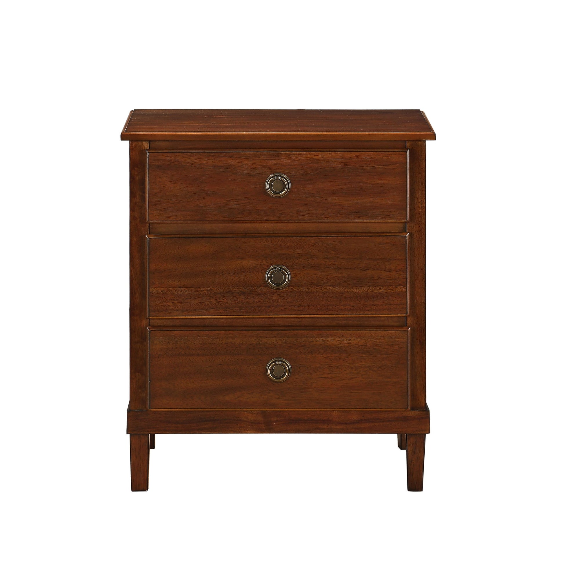 Chamberlin - 3 Drawer Nightstand - Brown - The Sleep Loft - Online Mattress Showroom NYC