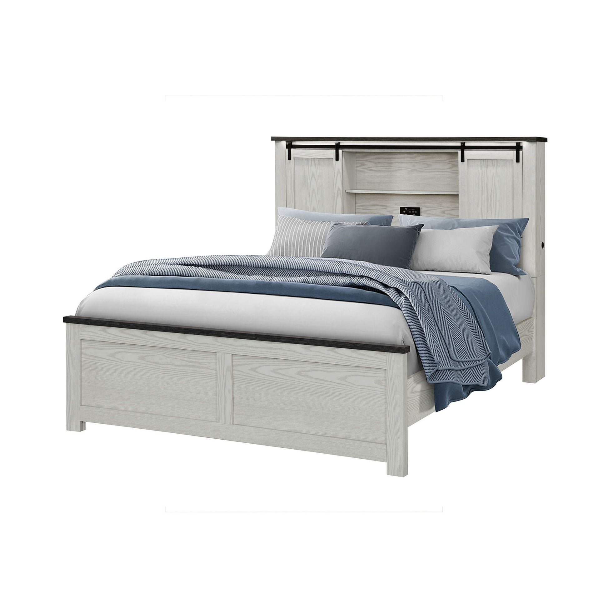 Avery - Bed With Bookcase Headboard - The Sleep Loft - Online Mattress Showroom NYC