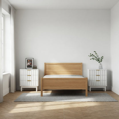 Fluted 3 Drawer Dresser