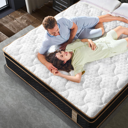 Plush Hybrid Mattresses With Gel Memory Foam, Individual Pocket Spring Motion Isolation Edge Support - The Sleep Loft - Online Mattress Showroom NYC