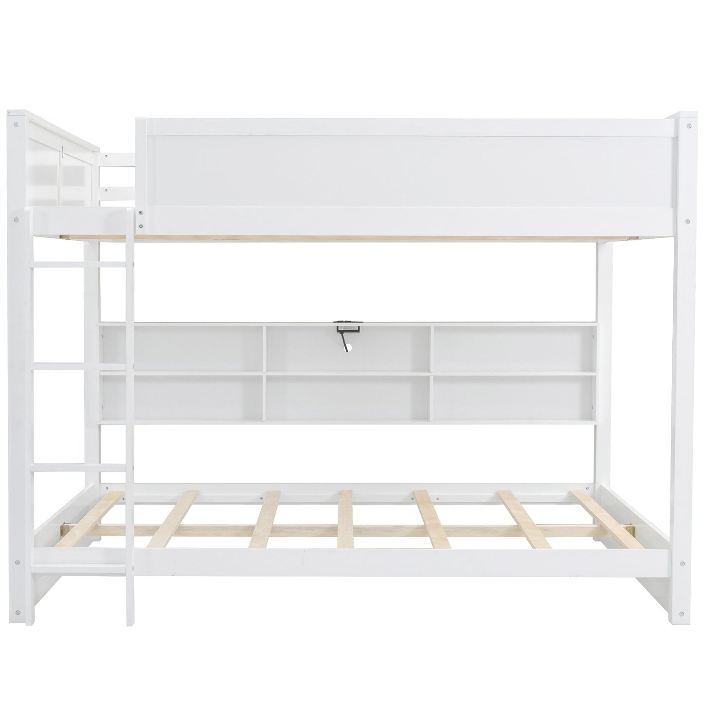 Bunk Bed With Storage Cabinets And USB Ports - The Sleep Loft - Online Mattress Showroom NYC