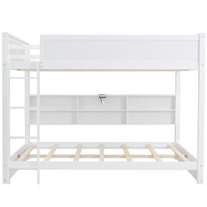 Bunk Bed With Storage Cabinets And USB Ports - The Sleep Loft - Online Mattress Showroom NYC