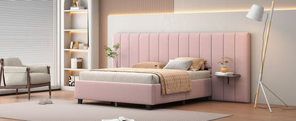 Upholstered Platform Bed With Big Headboard - The Sleep Loft - Online Mattress Showroom NYC