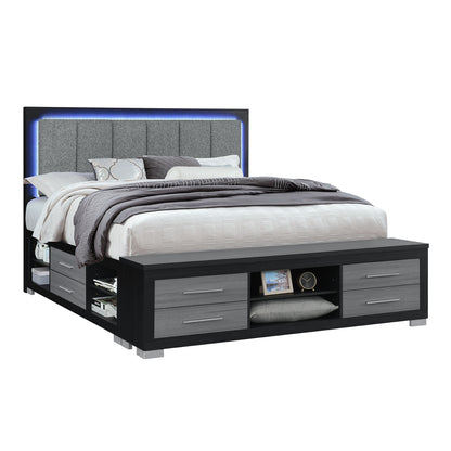 Emilia - Bed With Storage And LED Lighting - The Sleep Loft - Online Mattress Showroom NYC