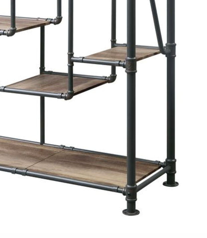 Brantley - Antique Bookshelf - Oak - The Sleep Loft - Online Mattress Showroom NYC