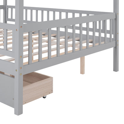 House Bed With 2 Drawers - The Sleep Loft - Online Mattress Showroom NYC