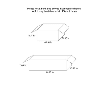 Wiley - Bunk Bed With Ladder - The Sleep Loft - Online Mattress Showroom NYC