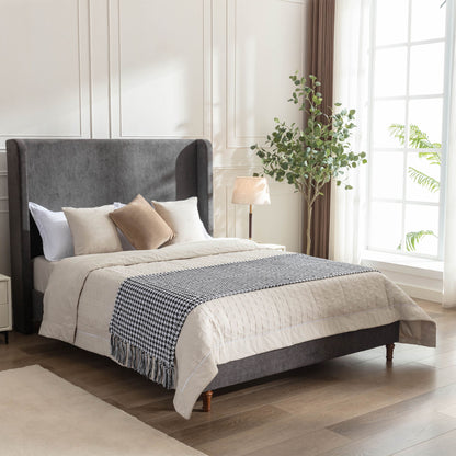 Harper - Tall Headboard Upholstered Bed - The Sleep Loft - Online Mattress Showroom NYC