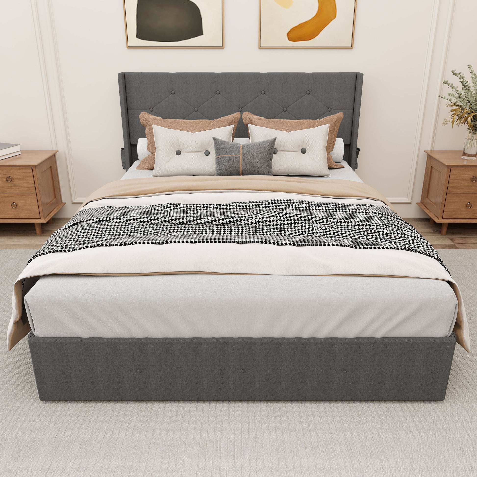 Bed With Gas Lift Storage, USB Ports - The Sleep Loft - Online Mattress Showroom NYC