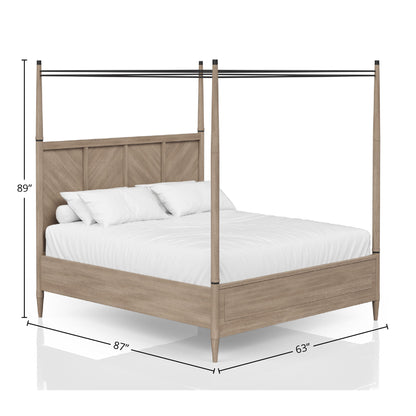 Transitional Styling Canopy Bed - The Sleep Loft - Online Mattress Showroom NYC