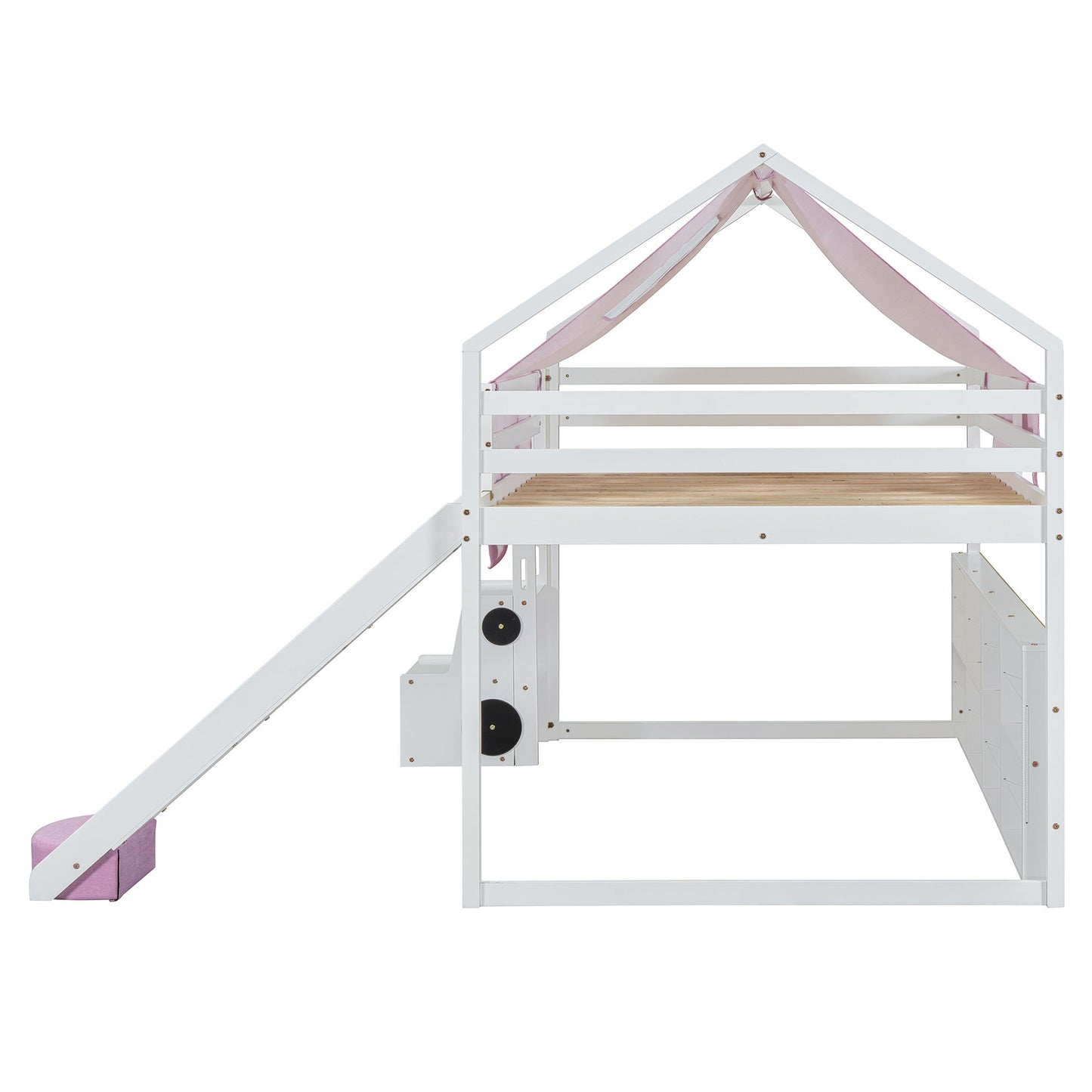 Loft Bed With House Shaped Frame And Tent - The Sleep Loft - Online Mattress Showroom NYC