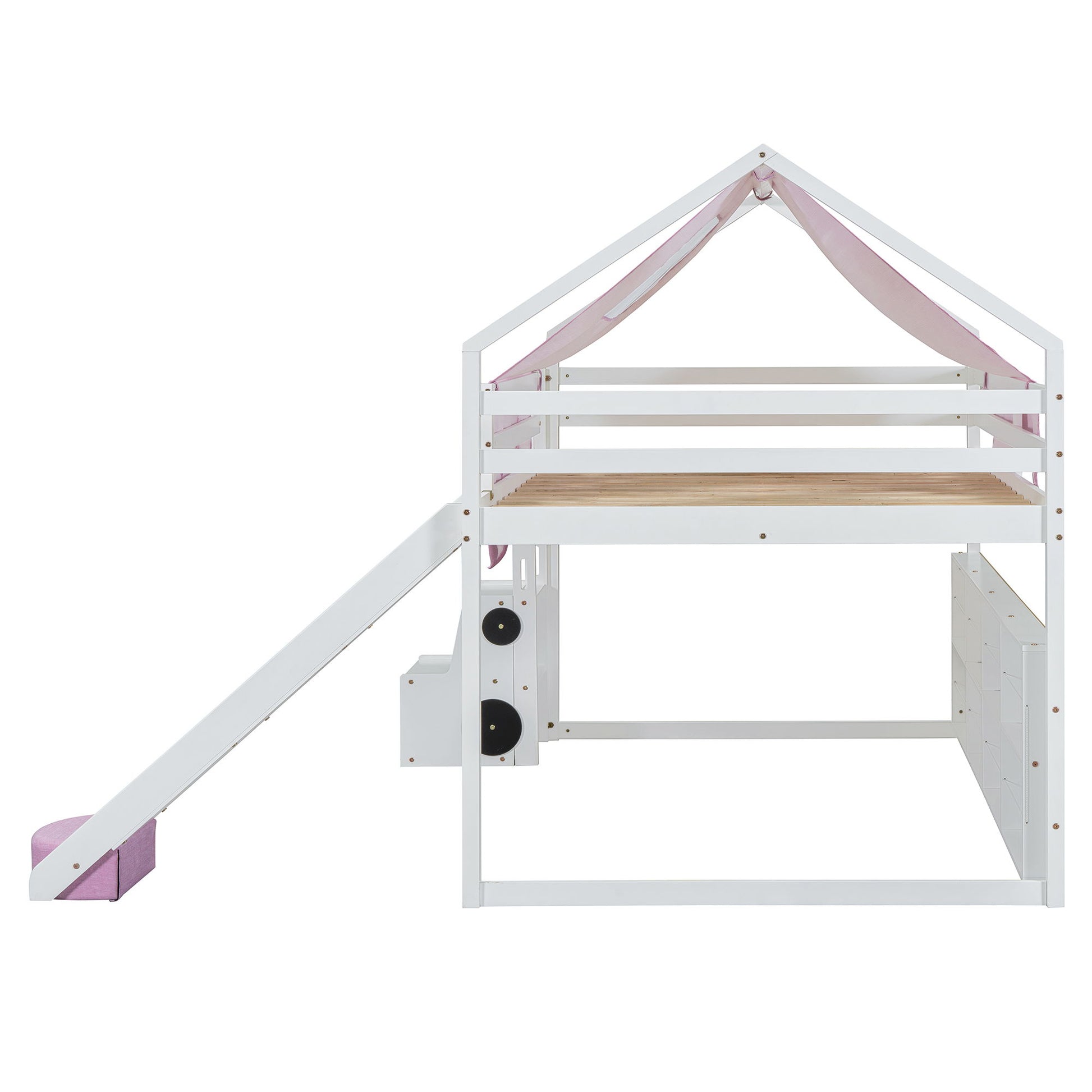 Loft Bed With House Shaped Frame And Tent - The Sleep Loft - Online Mattress Showroom NYC