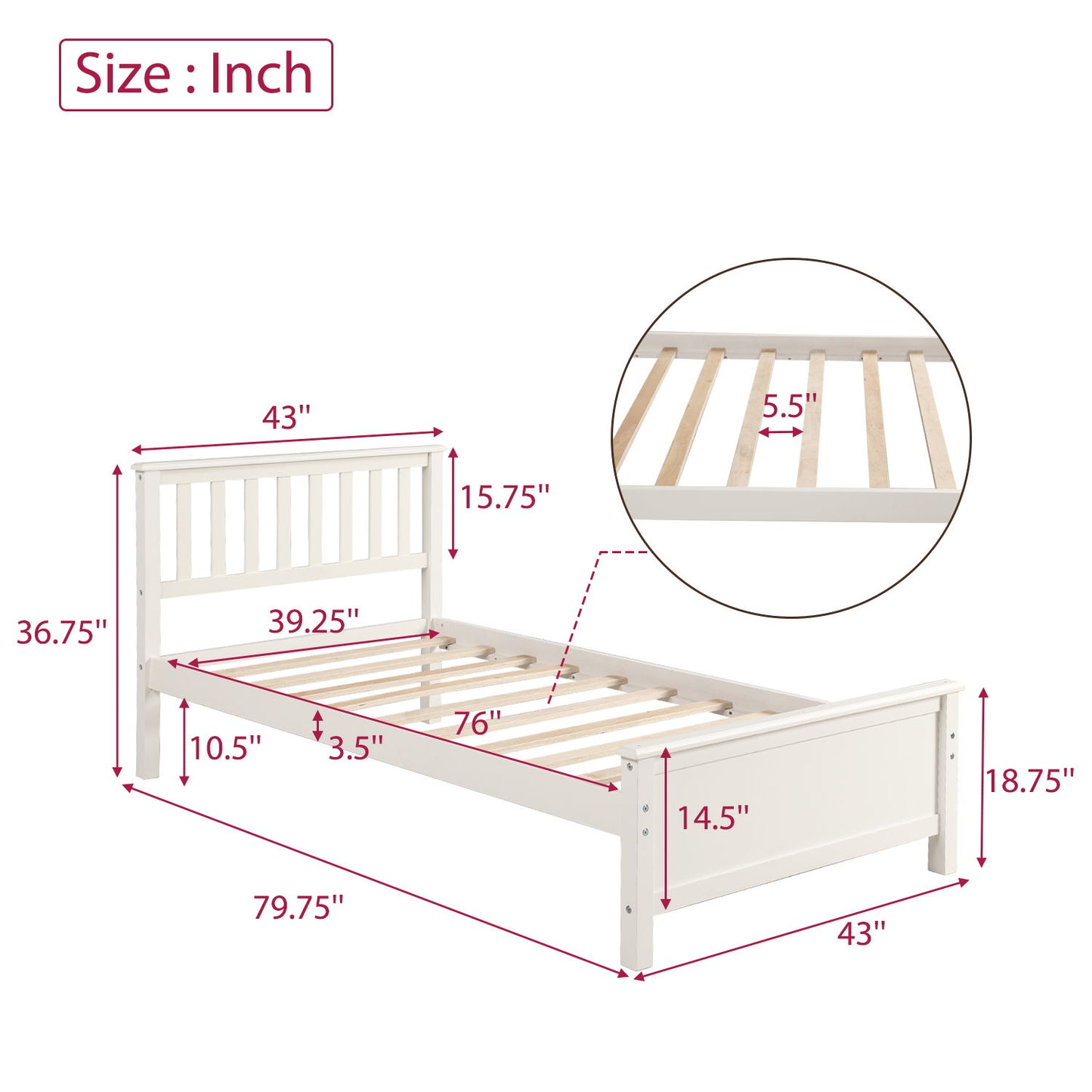 Platform Bed With Headboard, Footboard And Wood Slat Support - The Sleep Loft - Online Mattress Showroom NYC