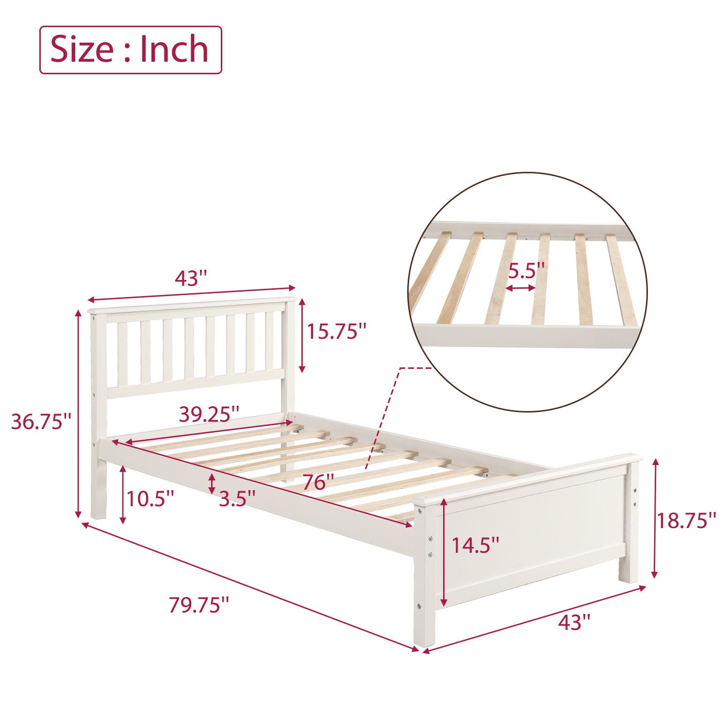 Platform Bed With Headboard, Footboard And Wood Slat Support - The Sleep Loft - Online Mattress Showroom NYC