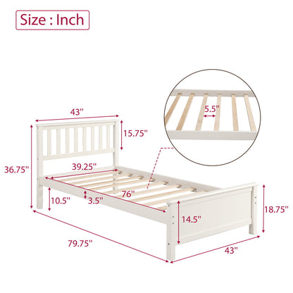 Platform Bed With Headboard, Footboard And Wood Slat Support - The Sleep Loft - Online Mattress Showroom NYC